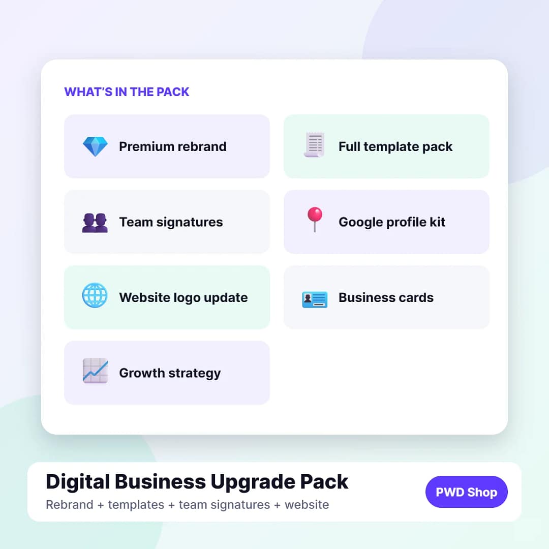 Digital Business Upgrade Pack bundle contents