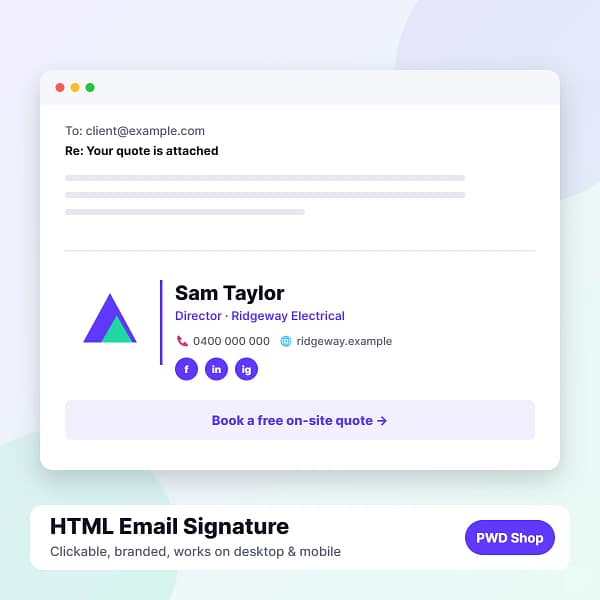 HTML Email Signature