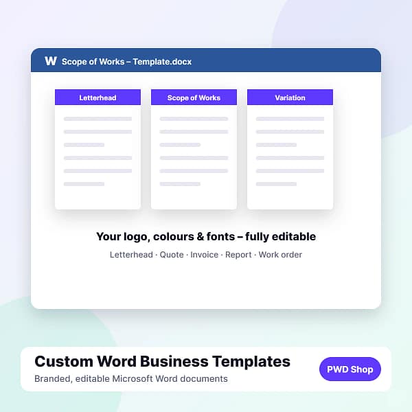 Custom Word Templates