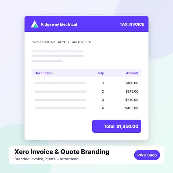 Xero Invoice & Quote Templates